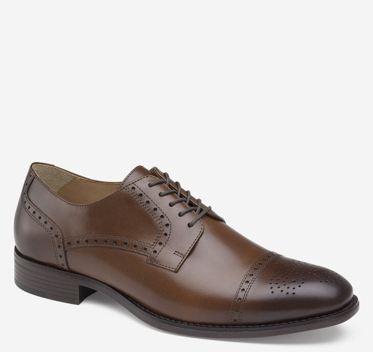 Johnston & Murphy Lewis Cap Toe Snörskor Herr - Bruna Finskor [WK2674130]